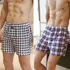 Underpants 2/3Pcs Men's Classic Grid 2021 Fashion Casual Slim Breathable Underwear Loose Men Sexy Comfortable Boxer Home