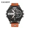 Wristwatches Men's Luxury Watch Military Men Quartz Sports Date Clock Brand Casual Leather Strap Relogio Masculino