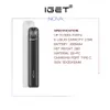 정통 Iget Nova 포드 스타터 장치 키트 일회용 전자 담배 500 퍼프 350mAh 충전식 배터리 2ml 미리 채워 카트리지 vape 펜 대 shion xxl 100 % a46