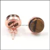 مجوهرات الكرة الأحجار الكريمة مسمار النمر العين الفيروز الأسود أونيكس العقيق المجوهرات الكريستال ، مناسبة للنساء والفتيات إسقاط التسليم 2021