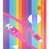 Kabel USB typu C Rainbow Braided Nylon 2A 2M 6 stóp sznur ładowania kolorowy telefon komórkowy przeciwprawie danych kablowe do Samsung LG Huawei Wysokiej jakości telefony Huawei