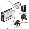 Lettore di cassette per registratore vocale digitale, adattatore USB per convertitore MP3 portatile USB 2.0