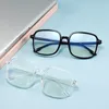 ファッションサングラスフレーム透明なコンピューターメガネフレーム女性男性抗ブルーライト眼鏡ブラックアイウェアクラシック男性