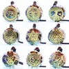 Seven Chakra Stones Orgonite pendant Necklace Crystal Precious Stone Gravel Meditation 7 Yoga Chakra Pendant Necklaces Fashion Jewelry will and sandy