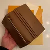 Embrague de moda Cartera de cuero genuino con caja Mujer Hombre Monedero Imágenes reales Barato Todo 62665 tiene un número de serie 3 colores252T