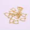 10Pairs ZYZ184-9248 Paved White CZ Metal Copper Earring Hooks Connectors Jewelry findings