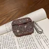 Earphone case protective cover crystal glitter wireless bluetooth shell flash diamond For Airpods Pro 3 hard PC