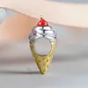 GW Icecream Charms FoodBeversages 925 Sterling Silver Charm pasuje do European Bransoletki Berloques DIY Biżuteria Making Lover E022