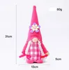 Festa Supplie Scandinavian Anão com flor Páscoa Gnome Dia dos namorados Dia dos namorados Casal de pelúcia boneca de pelúcia nova vitrine janela decoração SN4365