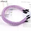 Glitter Crystal Zroszony zespół Kobiety Moda Nakrycia Nakrycia Dziewczyny Handmade Akcesoria do włosów Head Hoop Rhinestone Headband Mujer