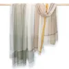 100 Ring Cashmere Plaid Scarf Elegant Woven Wested Light and Breatble Silver Silk Thread for Women Scarves7225332