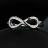 Silver Infinity Ring women rings engagement wedding ring band fashion jewelry