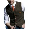 dark brown vest for men
