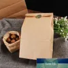 Presentförpackning 10st Brown Kraft Paper Bag Väskor Förpackning Kakor Candy Raft Bread Cookie Nötter Snack Bakning Paket1 Fabrikspris Expert Design Kvalitet Senaste stil