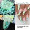 Nagel glitter 3D fluorescerende vlokken set holografische poeder powers paillette manicure kunst pigment decoratiehulpmiddelen glsp prud22