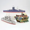 28CM 3D papier modèle de Construction destructeur porte-avions expédition Pepercraft voilier Puzzle Construction jouets éducatifs