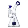 Hookahs Heady 7.48Ich Water Pipe Showerhead Percolator Beaker Glass Bong With Glass Bowl 14mm Female Joint LXMD21402