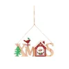 メリークリスマスウェルカムボードクリスマスツリー装飾壁ドア木製ペンダント吊りサイン飾りホームウィンドウ屋内屋外装飾JY0606
