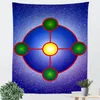 Tapestries mysterieuze geometrische energie chakra tapijt genezing bronchitis muur opknoping woonkamer slaapkamer schilderij aura symbool doek