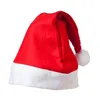 50pcs Adult Children Cap Red Non-woven Cloth Hat For Santa Claus Costume Christmas Decoration gift AU409