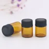 1 ml 2 ml 3 ml 5 ml Amber Druppper Mini Glassfles Essenti￫le olie Display Flacon Small Serum Parfum Bruin Monster Container DH9588