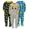 Boys and girls baby cotton rompers, foot coveralls, jumpsuits, children's warm pajamas, no foot cover cotton rompers 210908