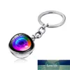 Silver Color Keychain Jewelry With Fotocamera Lente di vetro doppia portachiavi auto portachiavi per uomo regalo