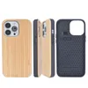 Qm3c Fabrikverkauf Holz Handyhüllen für iPhone 13 Mini 13 Pro Max 12 11 XR XS MAX Massive Bambus Holzabdeckung Hohe Qualität