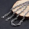 Maretak 925 Sterling Silver Classic Vintage 6,5 mm kettingketting Punk Jewelry Chains