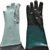 Rubber Sandblaster Sand Blast Sandblasting Gloves For Sandblast Cabinets Safety Drop 210622