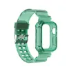 애플 시계에 대한 빙하 시리즈 다채로운 TPU 스포츠 스트랩 IWATCH 6 5 4 3 2 1 SE 38 / 40mm 42 / 44mm 보호 케이스 교체 팔찌 밴드