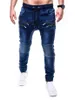 2020 nuovi Jeans pantaloni jeans da uomo casual da corsa cerniera elegante jeans slim pantaloni hombr jogging masculino jean X0621