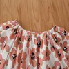 1-6Y Summer Toddler Kid Girl Clothing Set Floral Crop Top + Denim Byxor Outfits Kostymer Barnkläder 210515