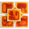 Art3d Liquid Sensory Floor Dekorativa plattor, 30x30cm Square, Yellow-Red, 1 kakel