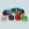 16pcs / lot mixte vintage Murano Glass Lampwork Anneau pour femmes Unisexe Fashion Fonds fait à la main