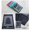 이슬람기도 러그 폴리 에스터 휴대용 꼰 매트 단순히 주머니에 나침반으로 인쇄 홈 새로운 스타일 매트 담요 100 * 60cm