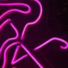 Pink Flamingo and Love Sign Fashion Beautiful Home KTV Bar xmas gift Wall Decoration Handmade Neon Light 12 V Super Bright