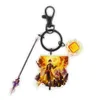 Anime Genshin Impact Cosplay New Element Weapon Deluxe Keychain Zhongli Albedo Ganyu Diluc Bag Key Pendant Collection Props G1019