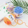 1PC Crochet Thread Cashmere Yarn Baby Comfortable Cotton Blend Colorful Eco-dyed Needlework Worsted Wool Hand Knitting Wool Y211129