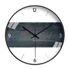 ノルディックの壁掛け時計アートヴィンテージシンプルな創造的な静かな丸い寝室の装飾の壁掛け時計アート家のリビングルームの装飾MM60WC 210930