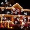 Beweglicher Schneeflocken-Lichtprojektor, solarbetriebener LED-Laserprojektor, wasserdicht, Weihnachtsbühnenbeleuchtung, für den Außenbereich, Gartenlandschaft, 255 Jahre