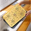 Multi-Function Rectangular Plastic Double layer Drain Dessert Tray Storage Trays Kitchens Supplies Home Kitchen Fruit Snow Pattern