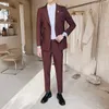 Mode formele pak broek voor mannen casual slanke trouwjurk broek effen kleur hoge kwaliteit mannen kleding lente 210527