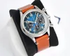 2021 Limited edition horloge diameter 41 mm met ETA7750 automatische ketting mechanisch uurwerk geleidewiel chronograaf apparaat titanium223K