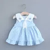 New Summer Girls Dresses Dot Doll Collar Dress Ruffled Vest Dress Cute Color Toddler Baby Girls Dress Q0716