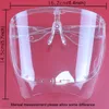 Direktstänkskydd Masker Skyddande Ansiktsskydd Återanvändbar Clear Goggle Säkerhet Transparent Anti-dimma Förhindra stänk Droppar Glasögon Frame Mask JY0682