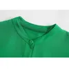 VUWWYV Woman Shirts Green Oversized Button Up Shirt Women Blouses Casual Long Sleeve Plus Size Ladies Tops Summer Pocket 210430