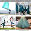 5*2.8m Aerial Yoga Hammock Set Fitness Yoga Stretch Anti-Gravity Swing Sling Inversion Belts Include Daisy Chain/Carabiner H1026