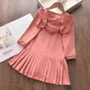 Abiti da principessa per ragazze Vestito da coniglietto di cartone animato autunnale Abiti in voile carino Tute per abbigliamento primaverile per bambini dolci 210429