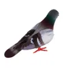 現実的な羽毛人工鳩の動物クラフトガーデンパーティー芝生DIYランドスケープデコレーション置物Y0910